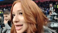 Devojka Kamerona Pejna prvi put na utakmici Partizana: "Ovo je neverovatno"