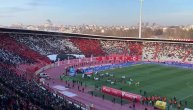 Koreografija Dragana Kojića Kebe sa zapadne tribine stadiona "Rajko Mitić"
