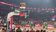 Grme ruske pesme sa razglasa pred meč Zvezda - Žalgiris