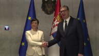 Sastanak Vučića sa komesarkom za proširenje EU Martom Kos