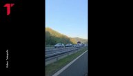 Kilometarska kolona nakon požara u tunelu na Milošu Velikom