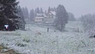 Zabeleo se u Srbiji usred maja: Snimci snega kod Prijepolja