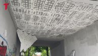 Pao plafon u prolazu kod zgrade odmah ispred vrtića Maja u Dzona Kenedija
