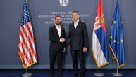 Мinistar Đurić sa v.d. pomoćnikom državnog sekretara SAD Hanrahanom