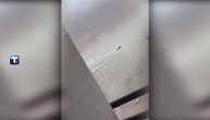 Snimak trenutka kada oluja lomi kran na gradilištu na Novom Beogradu