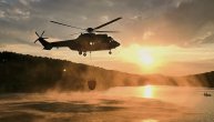 Airbus H215 Super Puma MUP Srbije u akciji gašenja požara u okolini Kragujevca