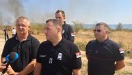 Luka Čaušić, načelnik Sektora za vanredne situacije, na mestu požara