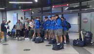 Zlatni srpski košarkaški kadeti stigli u Beograd posle osvajanja zlata na EP