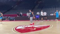 Luka Dončić u Beogradskoj areni pred meč protiv Srbije