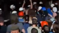 Sukob policije i građana na Filozofskom fakultetu u Novom Sadu