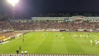 Uzavrela atmosfera na stadionu Partizana