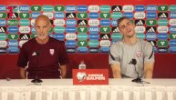 Konferemcija fudbalske reprezentacije Letonije pred meč sa Srbije
