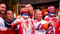 Atmosfera srpskih navijača pred meč sa Finskom