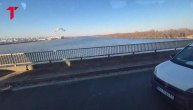 Pokvaren autobus na Pančevačkom mostu