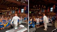 Boban Rajović proslavio pobedu sa navijačima Bosne i Hercegovine