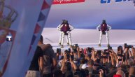 Humanoidni roboti odigrali "moravac" ispred Narodne skupštine