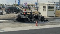 Zapaljeni auto na aerodromu