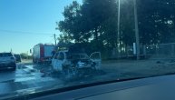 Buktinja na Ibarskoj magistrali, saobraćaj zaustavljen
