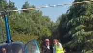Neša Tvins helikopterom došao na svoju svadbu