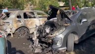 Zapaljeni automobili na Novom Beogradu